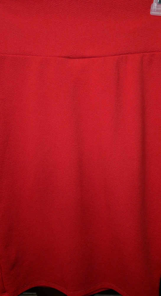 LulaRoe Cassie Bright Red Pencil Skirt - XS - stretchy